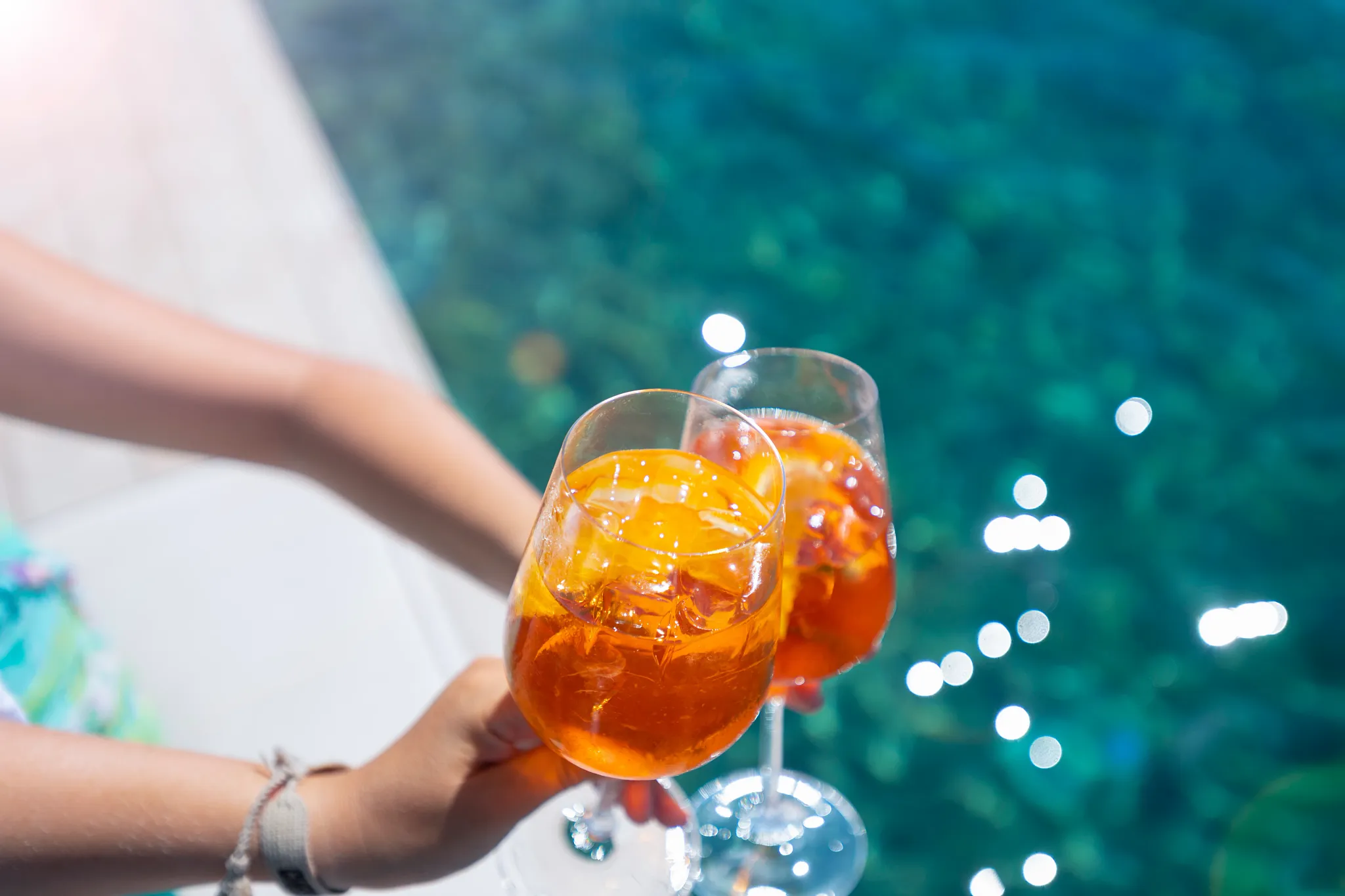 Barracuda Beach and Pool Bar at Secrets Papagayo Costa Rica featuring refreshing cocktails served poolside with sparkling tropical waters in the background.